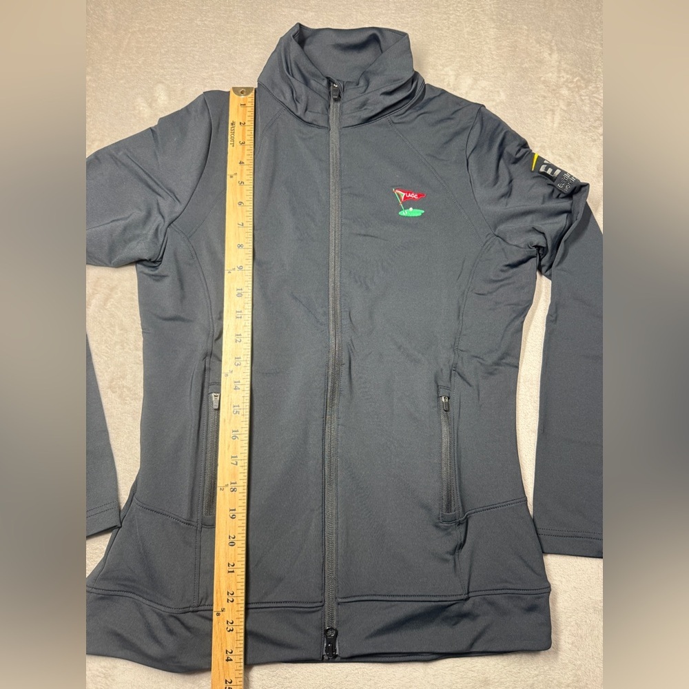 NWT Peter Millar Women’s Company Embroidered Lauren Black Full Zip Jacket Medium - Picture 6 of 14